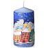 Emocio Weihnachtsstadt mit Engel Kerze Zylinder 60 x 110 mm