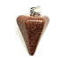 Goldstein Goldpendel Naturstein 2,2 cm, Stein des Anstoßes