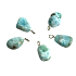 Larimar Trommel-Anhänger, Naturstein ca. 2,6 cm, Ruhe, Frieden, Ausgeglichenheit