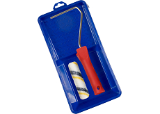 Spokar Nylon Bodenroller zum Malen mit Halter und Farbwanne, 100 mm