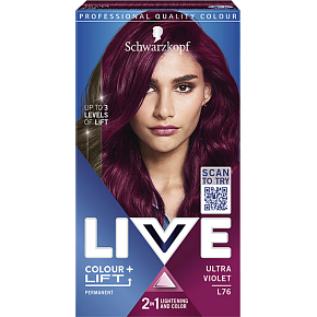 Schwarzkopf Live Colour + Lift Haarfarbe Ultra Violett L76, 60 ml
