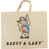 BALhome Nákupní taška béžová, 50 x 40 x 7,5 cm