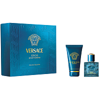 Versace Eros Eau de Toilette 30 ml + Duschgel 50 ml, Geschenkset für Männer