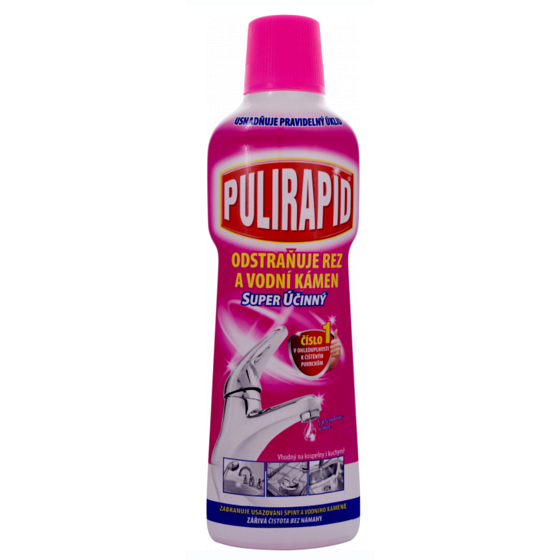 Pulirapid Aceto für Kalziumablagerungen Flüssigreiniger mit natürlichem Essig 500 ml