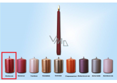 Lima Kerze glatt Metall rot konisch 22 x 250 mm 1 Stück