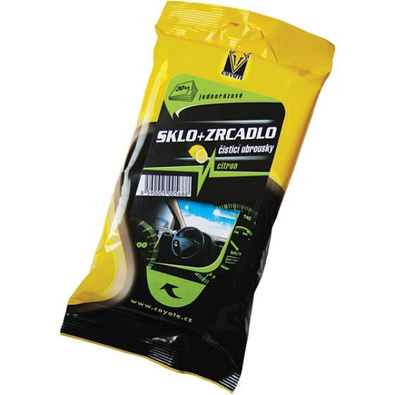 Coyote Lemon Glas Reinigungstücher + Spiegel 30 Stück