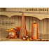 Lima Milchstraße Kerze orange Zylinder 60 x 150 mm 1 Stück