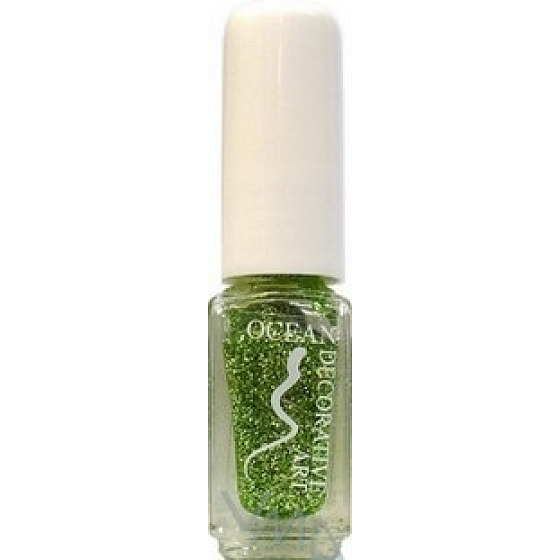 Ocean Decorative Art dekorieren Nagellack Schatten 07 grün glitzern 5 ml