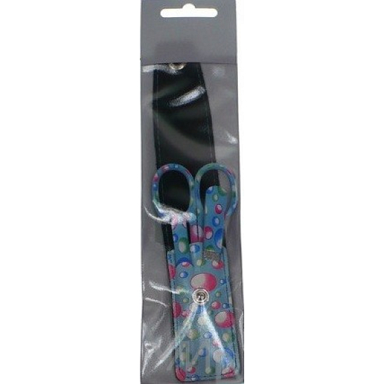 Maniküre blau mit Blasen, gefärbte Werkzeuge 10555