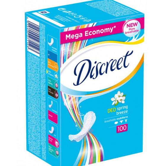 Diskrete Deo Spring Breeze Strumpfhosen Intim Einlegesohlen für den täglichen Gebrauch 100 Stück