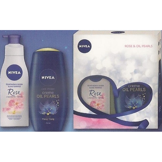 Nivea Body Rose Körperlotion 200 ml + Duschgel 250 ml, Kosmetikset