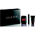 Gucci Guilty Schwarzes Eau de Toilette 75 ml + Körperlotion 50 ml + tragbares Fragment. 7,4 ml, Geschenkset