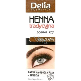 Delia Cosmetics Henna Augenbrauen- und Wimpernfarbe Braun 2 g