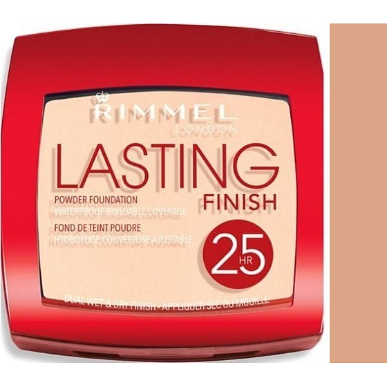 Rimmel London Lasting Finish Powder Foundation Pulver 005 Warmer Honig 7 g