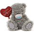 Ich zu dir Teddybär mit Herz Schöne Freundin 22 cm