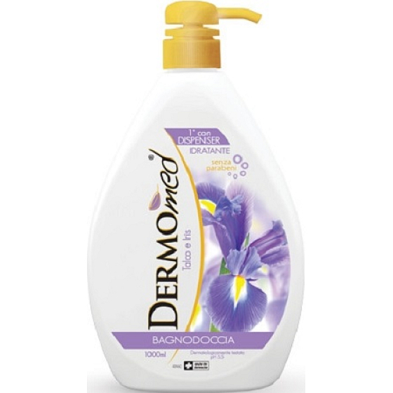 Dermomed Talk & Iris Flüssigpulver & Iris Duschgel Spender 1 l