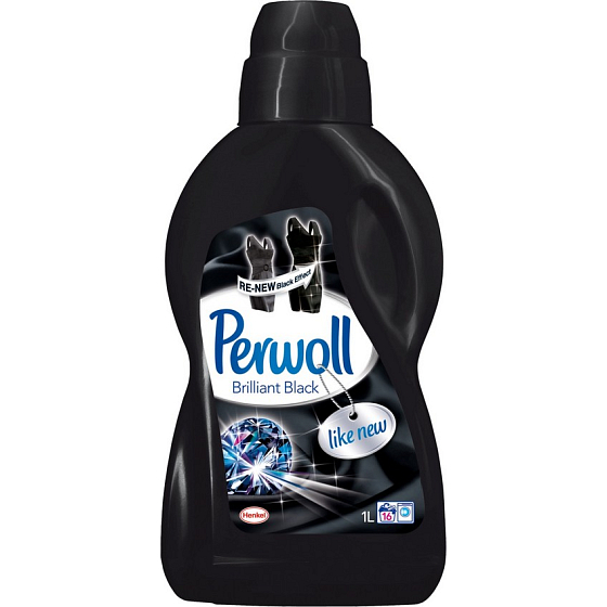 Perwoll Brilliant Black Waschgel stellt eine intensive schwarze Farbe wieder her und schützt vor Formverlust 1 l