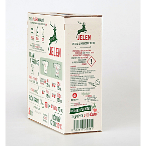 Jelen Waschpulver mit Seifenbasis, 60 Waschladungen, 3 kg Jelen Waschpulver mit Seifenbasis, 60 Waschladungen, 3 kg
