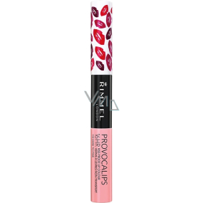 Rimmel London Provocalips 16HR Kiss Proof Lippenfarbe Lipgloss 110 Dare to Pink 4 ml und 3 ml