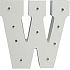 Nekupto Holz LED Buchstabe W Dekoration 16 cm