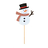 Schneemann aus Filzvertiefung 9 cm + Spieße Nr. 1