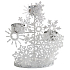 Yankee Candle Frosty Metallkerzenhalter für 3 Teelichter 205 x 66 x 174 mm