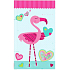 Mit Albi Padlock gefütterter Flamingo mit Herz 96 Seiten 9,5 cm x 15,5 cm x 0,9 cm