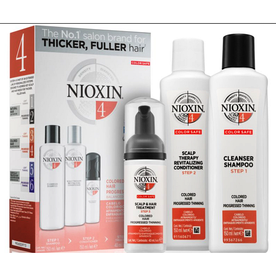 Nioxin System 4 Care 3-Phasen-System zur deutlichen Ausdünnung chemisch behandelter Haare 340 ml