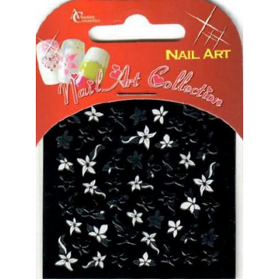 Absolute Cosmetics Nail Art selbstklebende Nagelaufkleber 10100-7 1 Blatt