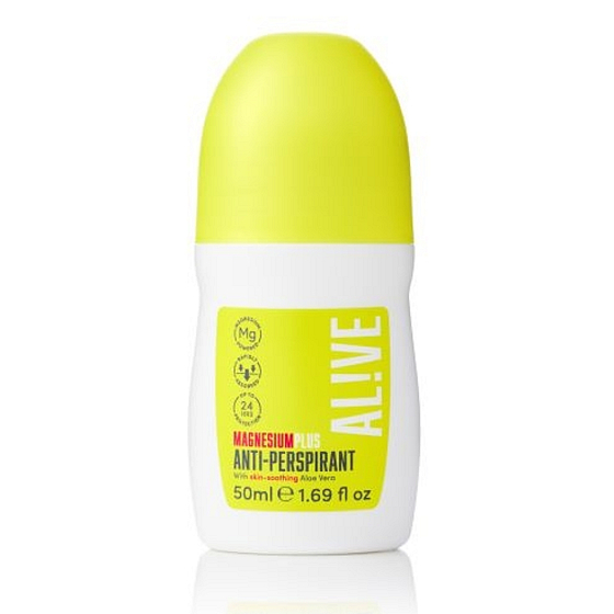 Alive Magnesium Plus Magnesium erfrischendes Antitranspirant Roll-on für Frauen 50 ml