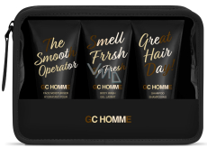 Grace Cole GC Homme Reinigungsgel 50 ml + Shampoo 50 ml + Badeschaum 100 ml + Kulturbeutel, Kosmetikset für Männer