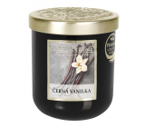 Heart & Home Black Vanilla Soja-Duftkerze mittel brennt bis zu 30 Stunden 115 g