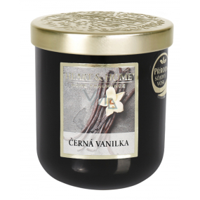 Heart & Home Black Vanilla Soja-Duftkerze mittel brennt bis zu 30 Stunden 115 g