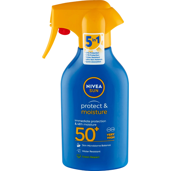 Nivea Sun Protect & Moisture OF50 Feuchtigkeitsspendendes Sonnenspray 270 ml