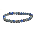 Jaspis / Regalit Imperial Meeressediment blau Armband elastisch gemischtes Mineral, Kugel 6 mm / 16 - 17 cm