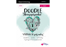 Ditipo Krasopísanka Doodle - Dekoriere dein Notizbuch 1 vorgedruckte tschechische Wörter zum Üben 36 Seiten