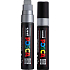 Posca Universal-Acrylmarker mit extra breiter, gerader Spitze 15 mm Silber PC-17K