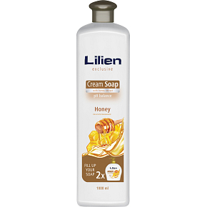 Lilien Honey Flüssigseife, Nachfüllung, 1 l