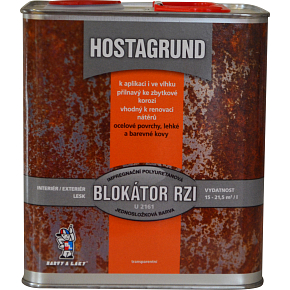 Hostagrund U2161 Rostschutzblocker Grundfarbe für Metall, 2,5 l