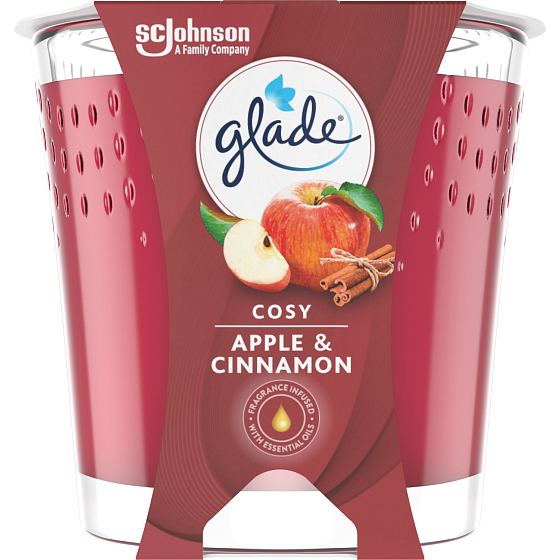 Glade Duftkerze Cosy Apple & Cinnamon, 129 g