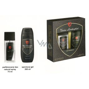 Tonino Lamborghini Intenso parfümiertes Deodorantglas für Männer 75 ml + Duschgel, Kosmetikset