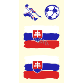 Arch Tattoo Decals für Gesicht und Körper Slowakei Flagge 1 Motiv
