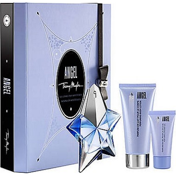 Thierry Mugler Angel parfümiertes Wasser für Frauen 25 ml + Körperlotion 100 ml + Duschgel 30 ml + Körpercreme 10 ml, Geschenkset