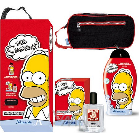 Das Simpsons Duschgel 250 ml + Eau de Toilette 50 ml + Beutel, Geschenkbox