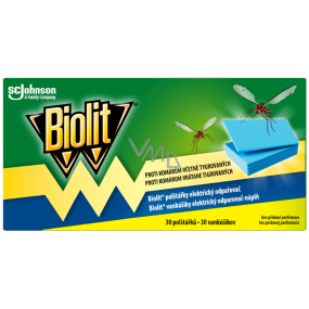 Biolit Duftwechselplatten für elektrischen Moskitovertreiber Nachfüllung 30 Stück