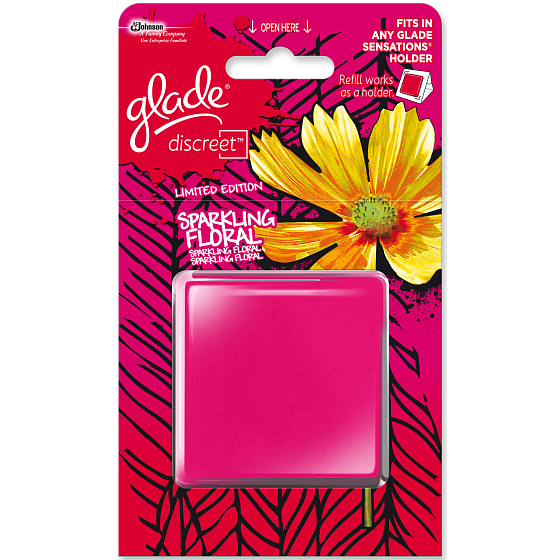 Glade Sparkling Floral Diskrete Lufterfrischer-Nachfüllung 8 g