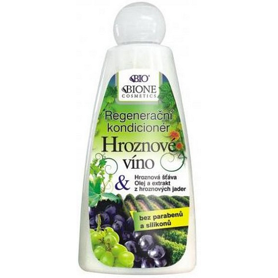 Bione Cosmetics Traubenwein regenerierende Spülung für alle Haartypen 260 ml