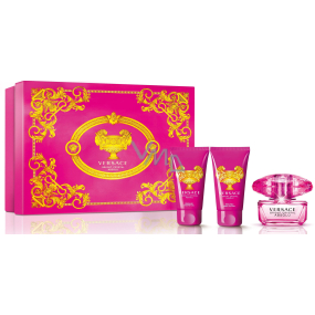 Versace Bright Crystal Absolu parfümiertes Wasser für Frauen 50 ml + Körperlotion 50 ml + Duschgel 50 ml, Geschenkset