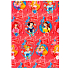 Ditipo Geschenkpapier 70 x 200 cm Weihnachten Disney Princess rot