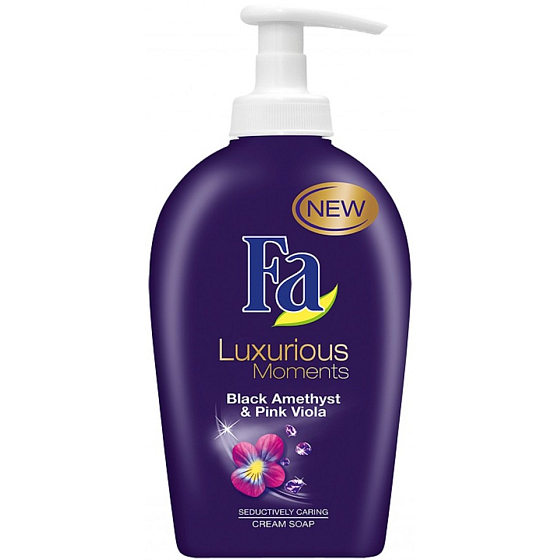 Fa Luxurious Moments Schwarzer Amethyst & Pink Viola Flüssigseifenspender 250 ml